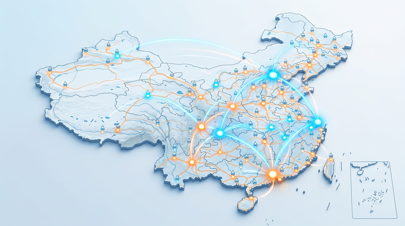 全国招商与业务网络分布示意图